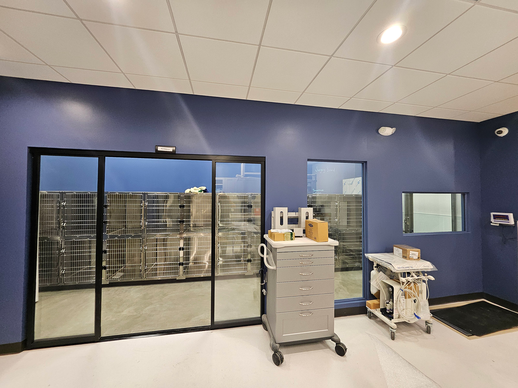 corner of modern building